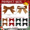 8 Pcs Velvet Hair Bows for Girls, Christmas Hair Bows Cute Bow Hair Clips Bowknot Hair Accessories Bow Alligator Clips Stocking Stuffers for Girls Kids Christmas New Year Xmas Present view 2