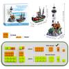 APAWR House Building Block Adults Sets, The Island Modular Architecture Construction Building Model Set Present for, (1480 Pcs) view 2