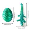 5" 3D Printed Dragon Eggs, Mystery Crystal Dragon Egg with Articulated Dragon Inside, Unique Easter Basket Stuffers & Fantasy Tabletop Decor, Fidget Toys for Kids, Collectors & Teen Boys view 2