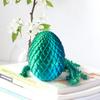 5" 3D Printed Dragon Eggs, Mystery Crystal Dragon Egg with Articulated Dragon Inside, Unique Easter Basket Stuffers & Fantasy Tabletop Decor, Fidget Toys for Kids, Collectors & Teen Boys view 3