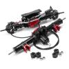 VBCERSDZ RC Vehicle Axles Compatible with D90 1:10 Scale RC Rock Crawler Car Model Accessories Parts Aluminium Alloy Front/Rear Axle with Differential Lock(1Set) view 3