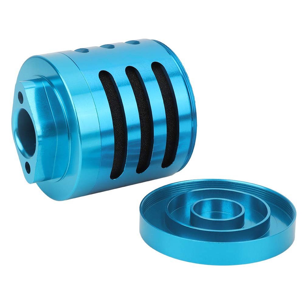 RC Model Car Air Filter, Aluminum Aloy Air Filter Open Air Filter Sponge RC Engine Parts for RC 1:5 Scale HPI KM AF T RC Model Car (Blue N10191)