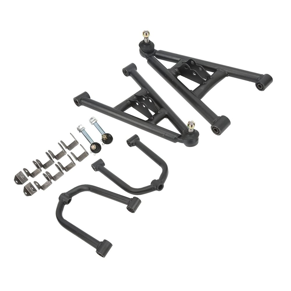 Front Suspension Shock Swing Arm Kit replacement for High Strength Steel Alloy Sturdy Wear 4 Wheels Quad Bike Kart