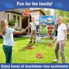 Polkoliye Football Toss Game with 4 Inflatable Balls, Indoor/Outdoor Football Throwing Target Toy for Kids Ages 4-7 8-12- Perfect Christmas Birthday Gifts for 4 5 6 7 8 9 10 11 12 Year Old Boys Girls view 3