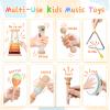 Toddler Musical Instruments Sets, Montessori Wooden Percussion Educational Baby Musical Toys Xylophone Maracas Tambourine for 2 3 4 Year Old, 18 Months Gifts for Baby Boys Girls Kids view 4