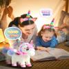 SOLIEHOO Unicorn Toys for Girls Age 4-6 Unicorns Gifts, Walking Talking Singing Interactive Toy, Remote Control Plush Unicorn's Pet Care Toy, Unicornss Dress up for Toddler Girls Kids 3 4 5 6 Years view 4
