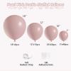108Pcs Dusty Pink Double Stuffed Balloons Different Size, 18/12/10/5 inch Dusty Rose Matte Pink Balloons Garland Arch kit for Boho Birthday Wedding Baptism Bridal Baby Shower Party view 2