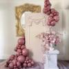 108Pcs Dusty Pink Double Stuffed Balloons Different Size, 18/12/10/5 inch Dusty Rose Matte Pink Balloons Garland Arch kit for Boho Birthday Wedding Baptism Bridal Baby Shower Party view 4