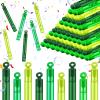 Lunmon 120 Pieces Green Party Favors Green Mini Bubble Wands Bulk Irish St. Patricks Day Toys Gift for Kids Adults Saint Patrick's Day Bubble Wands for Party Bag Stuffers Prizes view 1