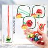 80 Pieces Christmas Bell Necklaces Xmas Jingle Bell Necklaces Bulk for Christmas Holiday Party Supplies (Color Set 2) view 2