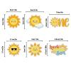 18 Pcs Here Comes the Son Cupcake Toppers Glitter Sun Cupcake Topper Smiley Sunshine Sun Cake Decoration for Baby Shower Birthday Wedding Party Decorations view 3