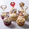 18Pcs Cowboy Cupcake Toppers Glitter Western Cowboy Theme Baby Shower Birthday Party Cake Decorations Supplies view 4