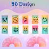Irnushka Mini Spring Rainbow Coil Party Favors for Kids, Mini Plastic Coil Spring Toy for Easter Egg Filler Party Favor Carnival Prize Birthday Goodie Bag Stuffers (Style A+B, 120) view 3