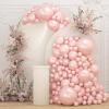 108Pcs Pearl Pink Double Stuffed Balloons Different Size, 18/12/10/5 inch Pearl Rose Blush Pink Balloons Garland Arch kit for Boho Birthday Wedding Engagement Bridal Baby Shower Party view 1