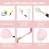 108Pcs Pearl Pink Double Stuffed Balloons Different Size, 18/12/10/5 inch Pearl Rose Blush Pink Balloons Garland Arch kit for Boho Birthday Wedding Engagement Bridal Baby Shower Party view 3