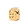 1Pc Brass Dice Standard Six Sided Rounded Corners Dice 20mm 0.78In Funny Decider Board Game Accessories Party Game Props view 1