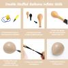 108Pcs Nude Beige Double Stuffed Balloons Different Size, 18/12/10/5 inch Tan Apricot Nude Balloons Garland Arch kit for Boho Baby Shower Birthday Gender Reveal Neutral Baby Shower Party view 3