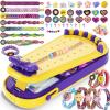 2-in-1 Friendship Bracelet Making Kits: DIY Art and Crafts Jewelry String Braiding Set Toys with Storage Box for Kids - Birthday Christmas Gifts for Girls Age 6 7 8 9 10 11 12 Year Old - Yellow view 1