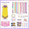 2-in-1 Friendship Bracelet Making Kits: DIY Art and Crafts Jewelry String Braiding Set Toys with Storage Box for Kids - Birthday Christmas Gifts for Girls Age 6 7 8 9 10 11 12 Year Old - Yellow view 4