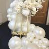 108Pcs Pearl White Double Stuffed Balloons Different Size, 18/12/10/5 inch White Pearl Balloons Garland Arch kit for Wedding Birde to be Engagement Birthday Bridal Shower Decorations view 4