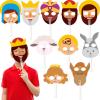 Briwooody 10 Pcs Nativity Story Masks Christmas Jesus Play Sets for Kids Sunday School Activities Christianity Classroom Cosplay Costumes Bible Gifts Little People Nativity Party Favors view 1