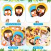 Briwooody 10 Pcs Nativity Story Masks Christmas Jesus Play Sets for Kids Sunday School Activities Christianity Classroom Cosplay Costumes Bible Gifts Little People Nativity Party Favors view 2