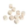 10 Pcs Blank Wooden Dice Unfinished Square Blocks 6 Sided Wood Cubes with Rounded Corners for DIY Craft Projects view 2