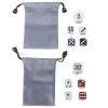 1 Set of Acrylic Pearl Dices Set 22mm Doubling Cube and Four 16mm Dices with Storage Bag Gaming Accessories view 3