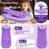 2-in-1 Friendship Bracelet Making Kits: DIY Art and Crafts Jewelry String Braiding Set Toys with Storage Box for Kids - Birthday Christmas Gifts for Girls Age 6 7 8 9 10 11 12 Year Old - Purple view 3