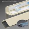 PVC Wall Corner Guard,Wood Grain Wall Corner Protector,Self Adhesive Walls Edge Protector for Furniture Corner & Edge Safety Bumpers(White Wood Grain,L100xW4cm) view 4