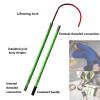 Strong Insulated Rescue Hook, Pulling Man Hook, Portable Rescue Hook Insulated for Power Station Electrical Emergency Care, lectrocution Emergency Life-Saving Tool(Green,3m/9.8ft) view 4