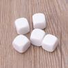 10Pcs/Pack Acrylic White Blank Dices Teaching Props Game Accessories Mathematical Tools Round Corner Dices view 3