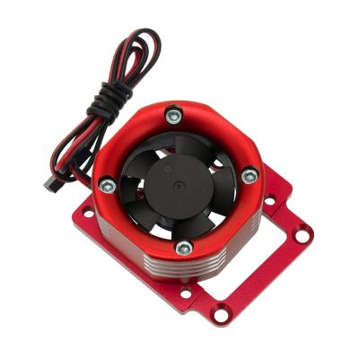 22000 RPM 1/8 Motor Cooling Fan for TRAXXAS 4WD Sledge Monster TRUCK-95076-4, Red Accessories