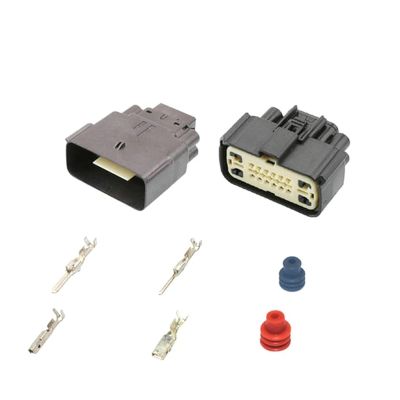 Chunsu 1/5 Sets Molex 16 Pin4B+12S Hybrid Wire Connectors Engine Plug 34985-1601(16p Female Male,1 Set)