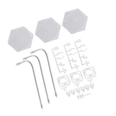 Action Figure Model Support, 6 Inch Doll Display Stand Base, Kit of 3 Bendable ABS Stainless Steel Holders for SD, BB, Figurines with Superior Stability for Over 14 Years Old