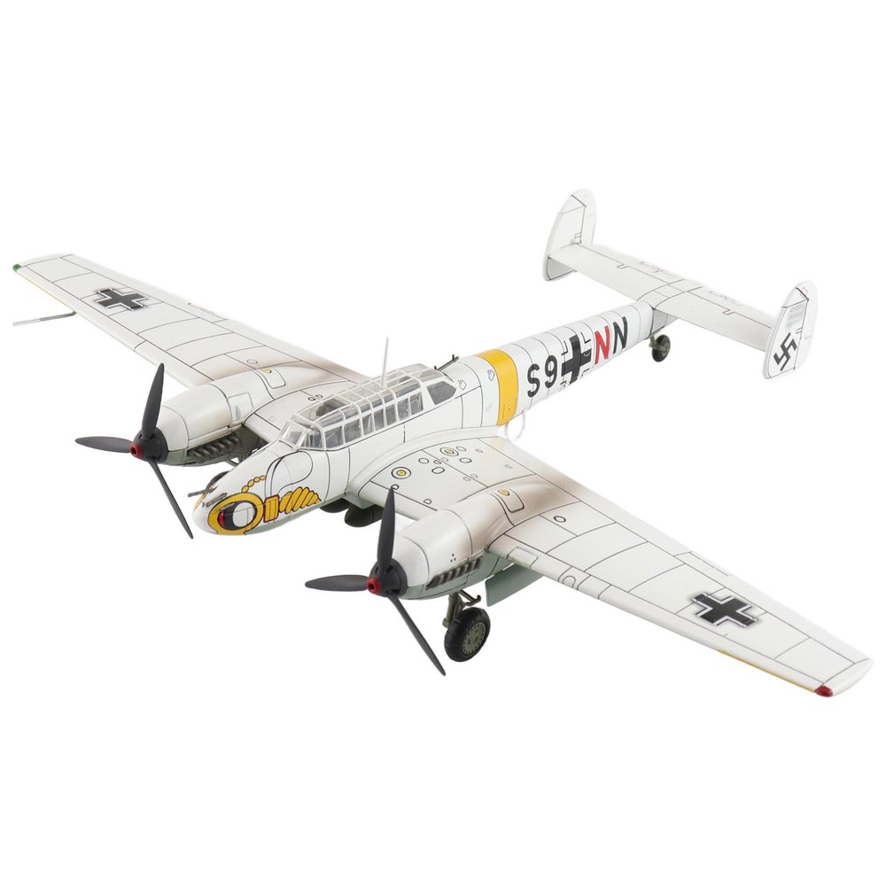 Hobby Master | 1:72 Scale Diecast Military Aircraft Replica | Bf 110E S9+NN Flown by Lt. Herbert Kutscha, 5.:ZG 1, Soviet Union, 1942 | Model HA1816