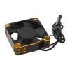 2PCS RC ESC Motor Cooling Fan, RC Motor Cooling Fan Universal 35mm Heatsink 15000rpm ESC for Car (Gold view 3