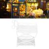 1/12 Miniature Dollhouse Metal Flower Cart Exquisite Detail Crafted Ornament Accessory for Miniatures Enthusiasts (White) view 4