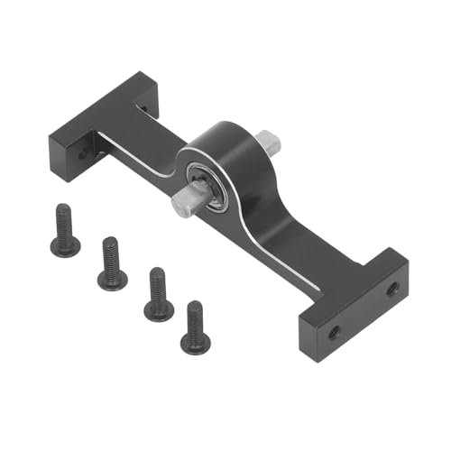 Keenso 70mm Aluminum Alloy Transfer Case Transmission Gearbox for 1/10 RC Crawler with D Shaped Shaft, Efficient Power Transfer, SCX10 III, Gen8 (Black