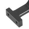 Keenso 70mm Aluminum Alloy Transfer Case Transmission Gearbox for 1/10 RC Crawler with D Shaped Shaft, Efficient Power Transfer, SCX10 III, Gen8 (Black view 4