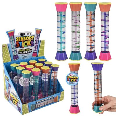 Rhode Island Novelty 8" Sensory Water Stick Helix Timer (1 Per Order, Style May Vary)