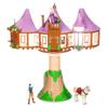 Disney Store Action Toys Rapunzel Tower Playset - 19-Piece Tangled Play Set with Rapunzel, Flynn & More Princess Toys- Includes Tower Apartment, Sculpted Figures & Art Accessories view 2