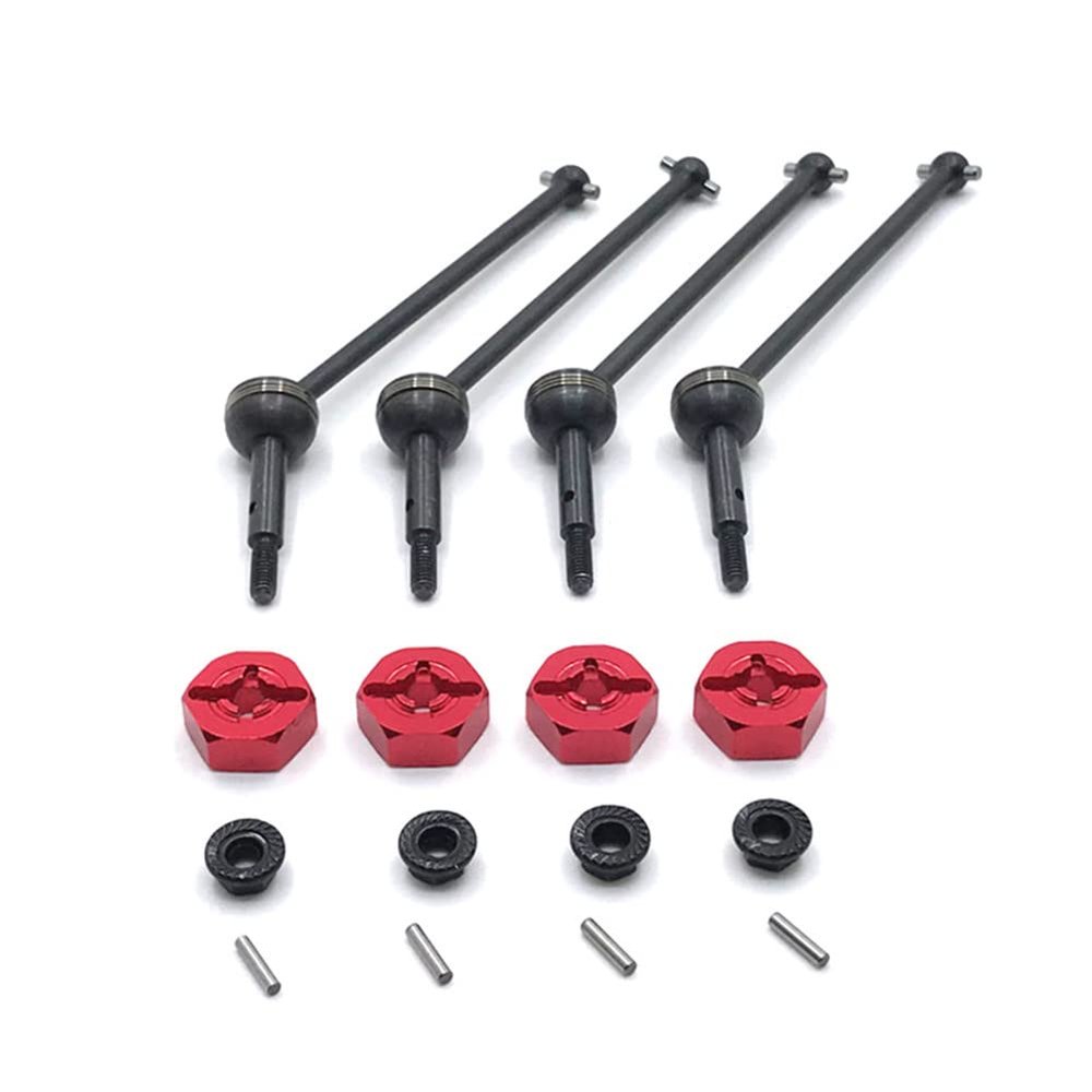 1/14 Red RC Upgraded Spare Part CVD Drive Shaft for WLtoys 1/14 144001 1/12 124018 124019 Accessories