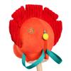 B. toys Dinosaur Hobby Horse - Plush Stick Horse Toy - Wooden Pole & Sensory Textures - Realistic Sounds - 2 Years + - Hop 'n' Ride - Tommy Triceratops view 4