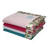 My Blankee Minky Dot Pink with Antique Floral Satin Print Baby Blanket view 3