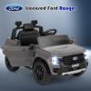 Licensed Ford Ranger Ride on Pickup Truck by INFANS, 12V Battery Powered Electric Vehicle for Kids with Remote Control, Headlight, Power Display, Bluetooth, MP3, Music, Aged 3-6 Years (Gray) view 2
