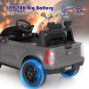 Licensed Ford Ranger Ride on Pickup Truck by INFANS, 12V Battery Powered Electric Vehicle for Kids with Remote Control, Headlight, Power Display, Bluetooth, MP3, Music, Aged 3-6 Years (Gray) view 3