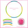 2 Pcs Toy Color Hoop, Detachable Adjustable Exercise Hoops, Plastic Hoops Playground Toys Colored Hoop Rings Circles for Teens Party Games Gymnastics(4 Colors, 28 Inch) view 2