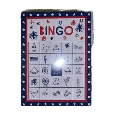 4th of July Patriotic Bingo-24 Sheets, 1 Call Sheet