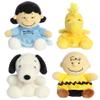 Aurora Peanuts Palm Pal Plush Bundle, Charlie Brown, Lucy, Woodstock and Snoopy view 1
